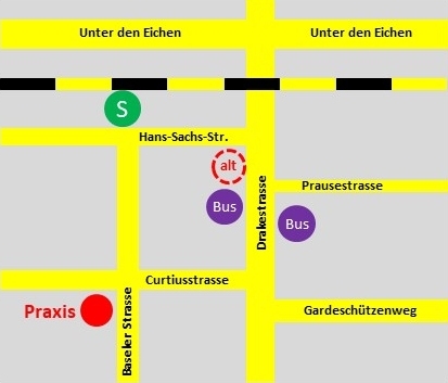 Lageplan Praxis